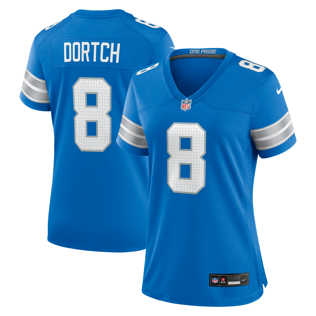 Women's Detroit Lions Greg Dortch Nike Blue Team Game Jersey
