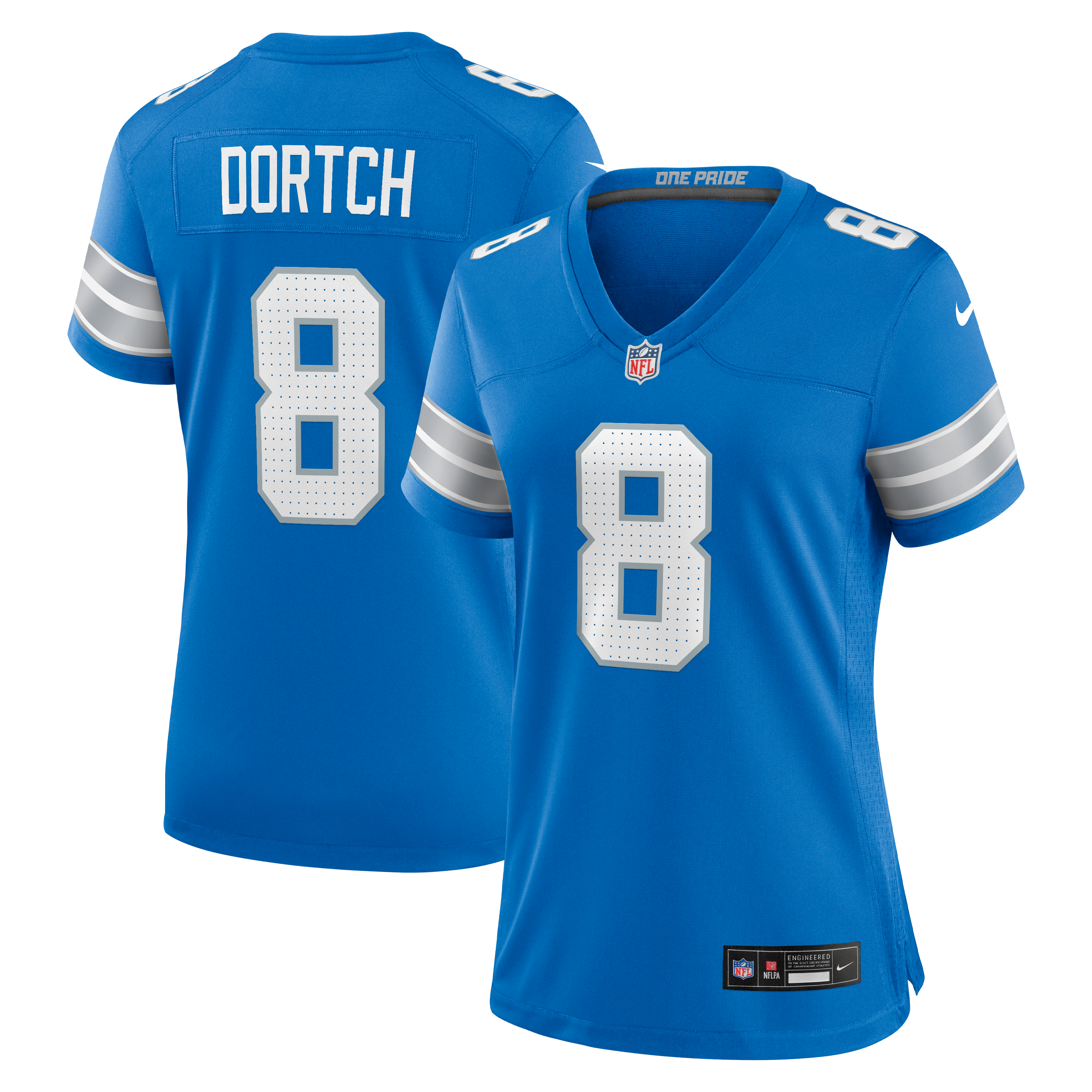 Women's Detroit Lions Greg Dortch Nike Blue Team Game Jersey