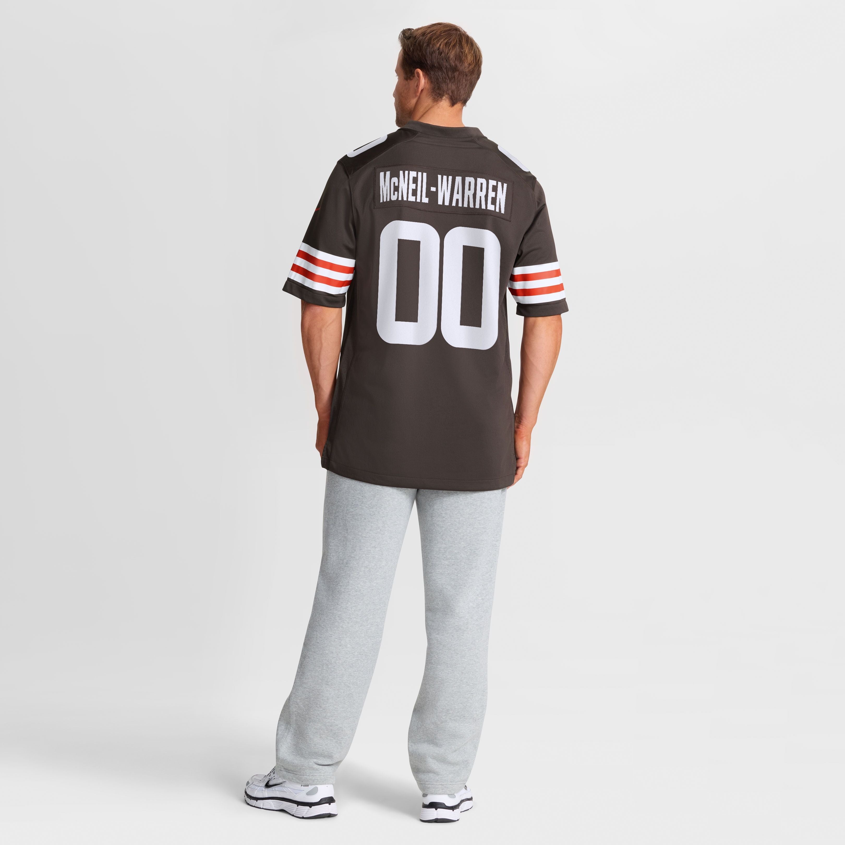 Men's Cleveland Browns Emmanuel Mcneil Warren Nike Brown Game Jersey