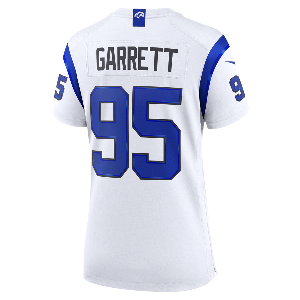 Women's Los Angeles Rams Myles Garrett Nike Fearsome White Game Jersey