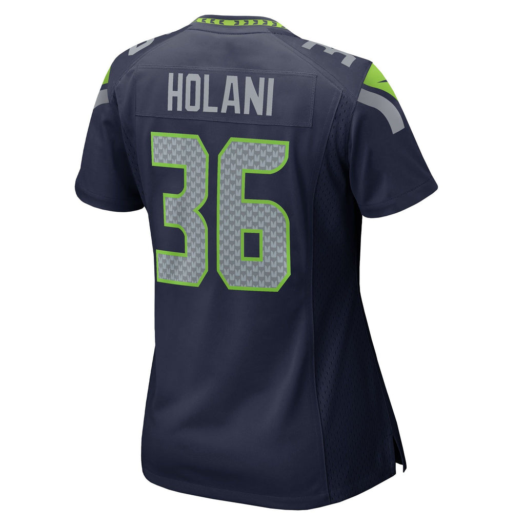 Women's Seattle Seahawks George Holani Nike College Navy Team Game Jersey