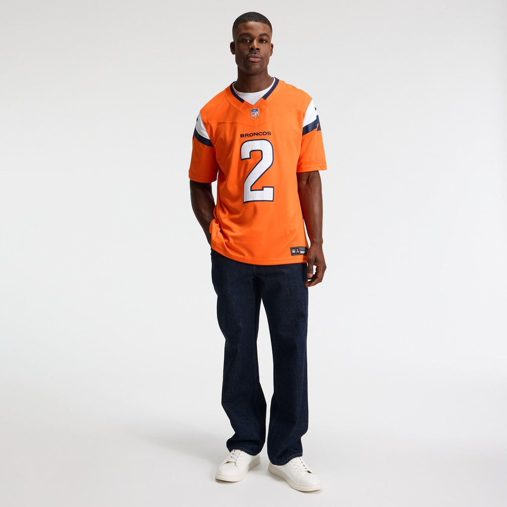 Men's Denver Broncos Patrick Surtain Ii Nike Orange Team Vapor Fuse Stitched Limited Jersey