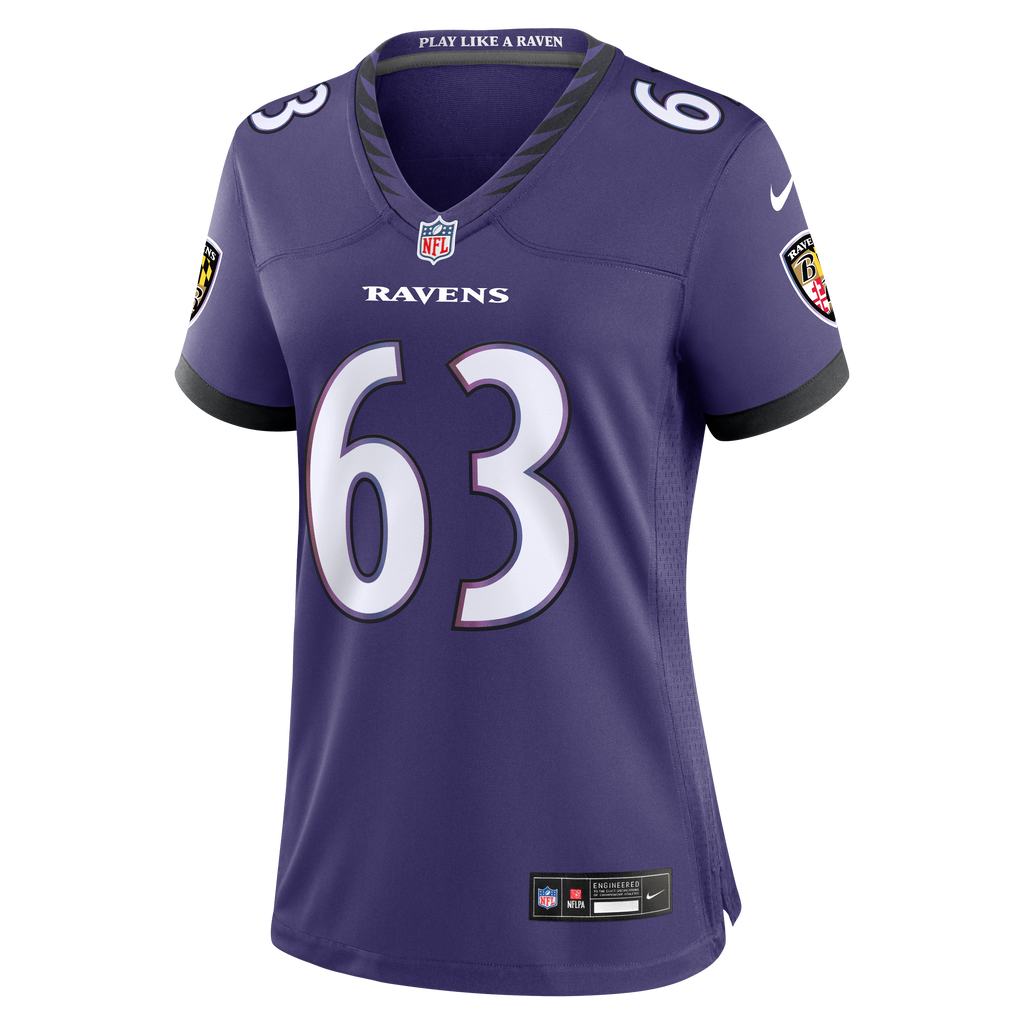 Women's Baltimore Ravens Danny Pinter Nike Purple Team Game Jersey