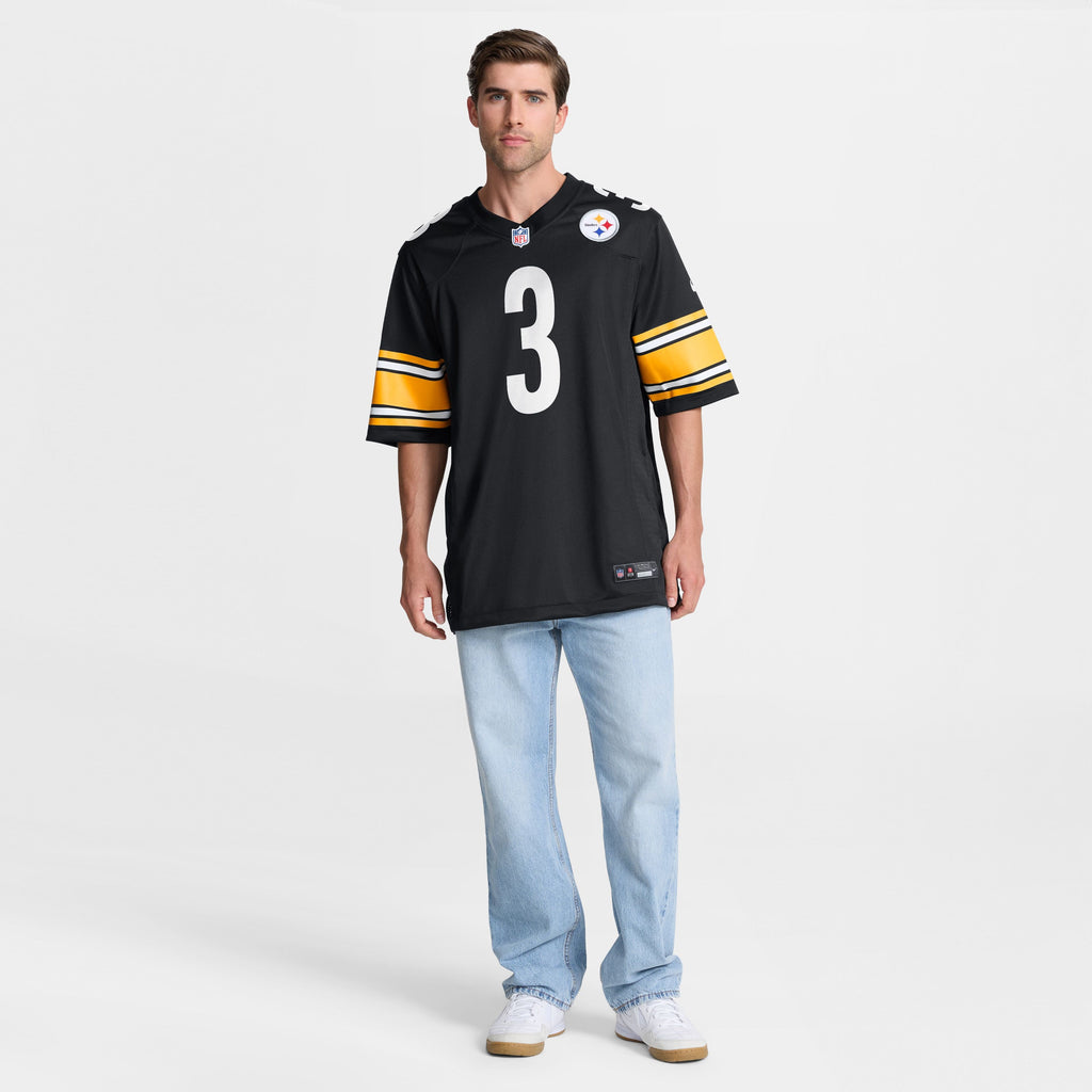 Men's Pittsburgh Steelers Jaquan Brisker Nike Black Team Game Jersey