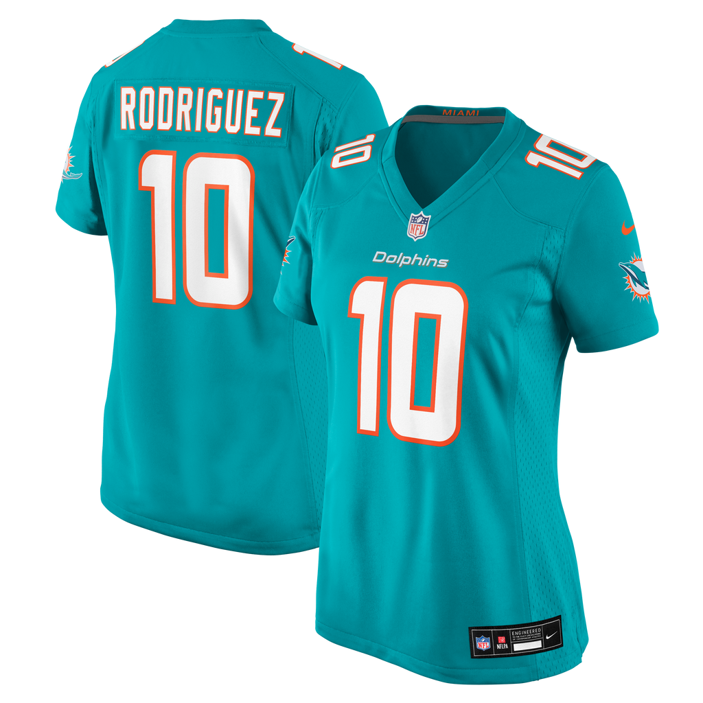 Women's Miami Dolphins Jacob Rodriguez Nike Aqua Team Game Jersey