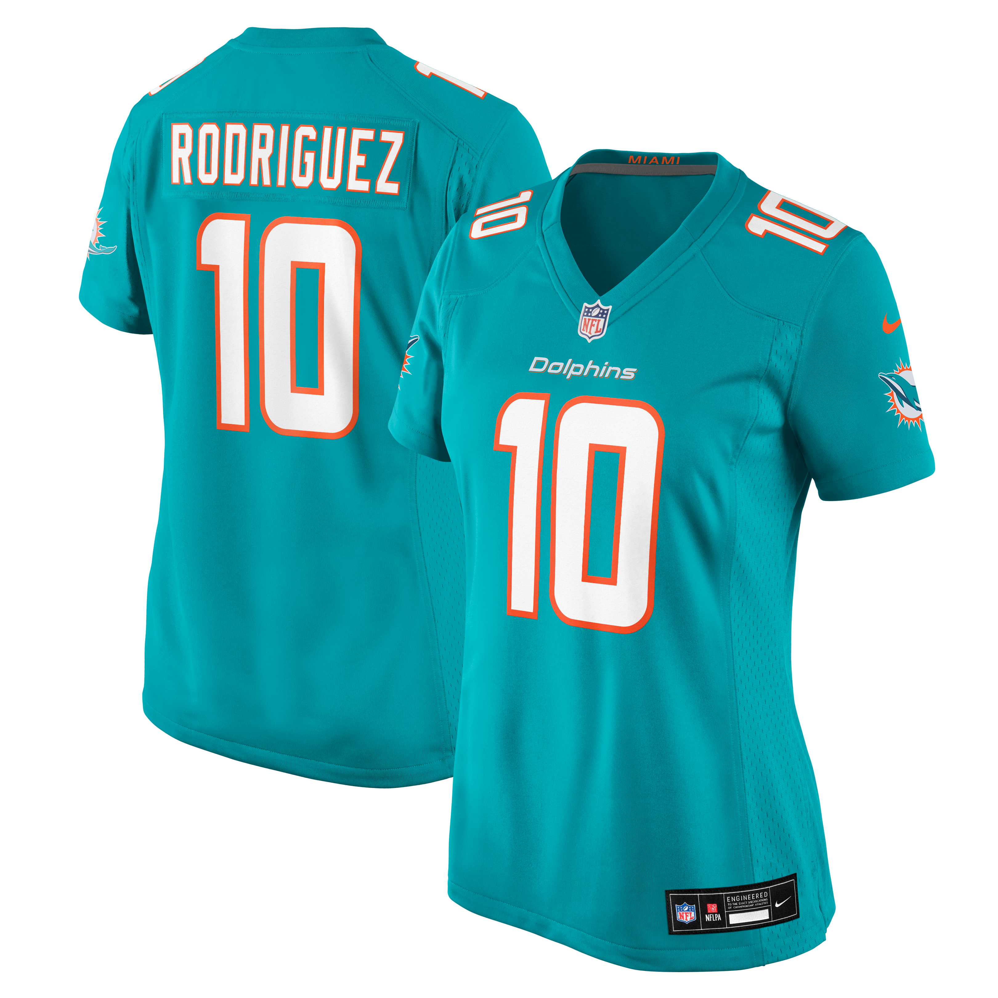 Women's Miami Dolphins Jacob Rodriguez Nike Aqua Team Game Jersey