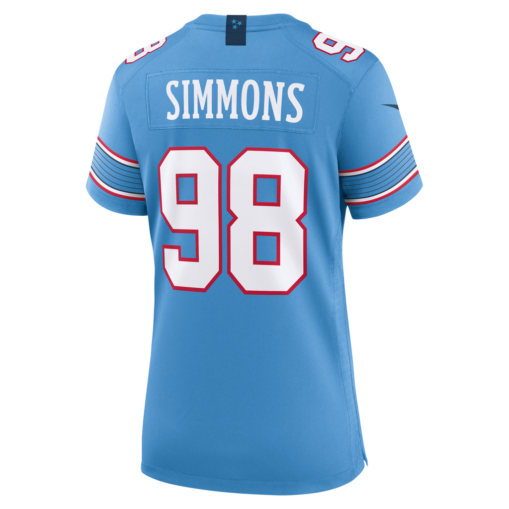 Women's Tennessee Titans Jeffery Simmons Nike Light Blue Game Jersey