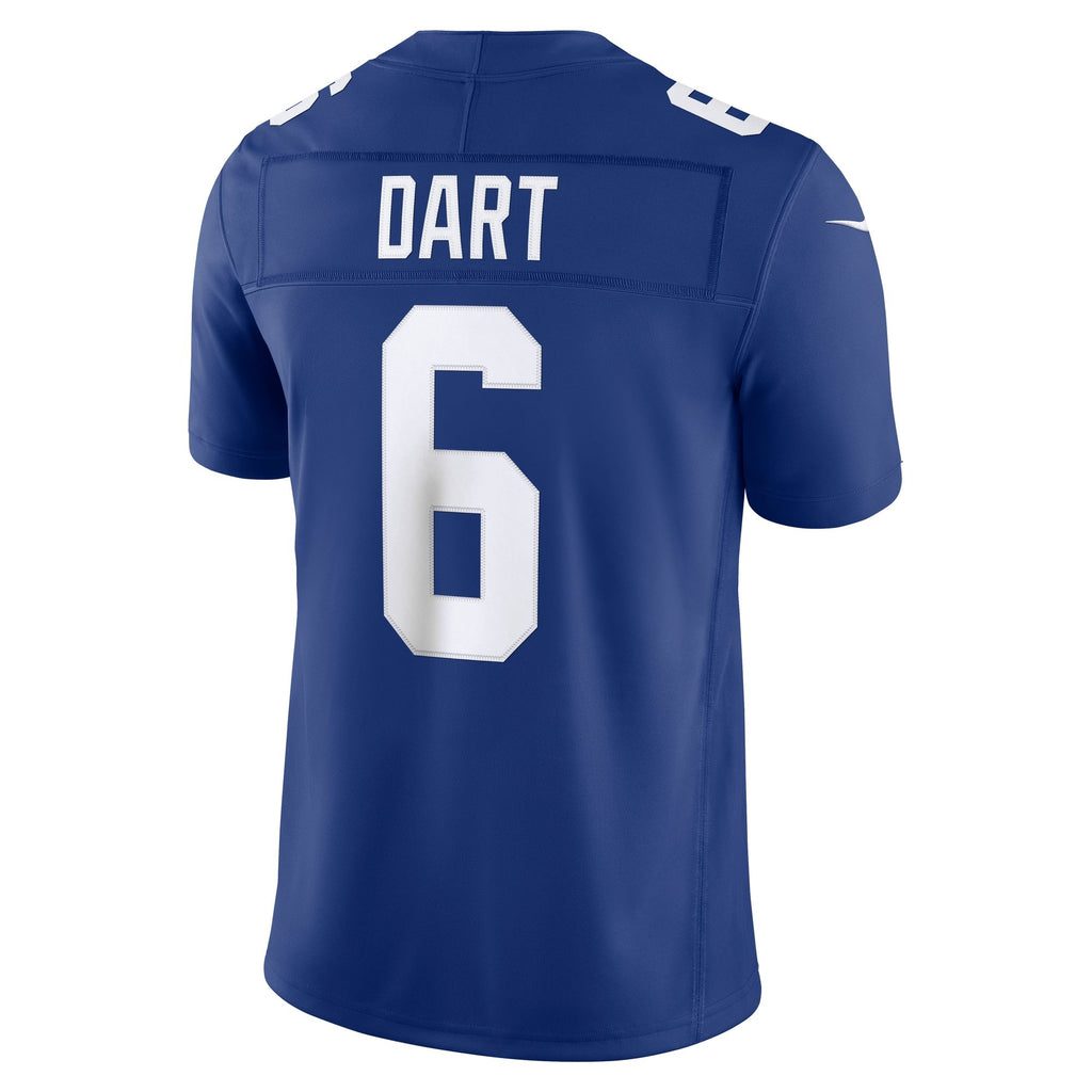 Men's New York Giants Jaxson Dart Nike Royal Team Vapor Fuse Stitched Limited Jersey