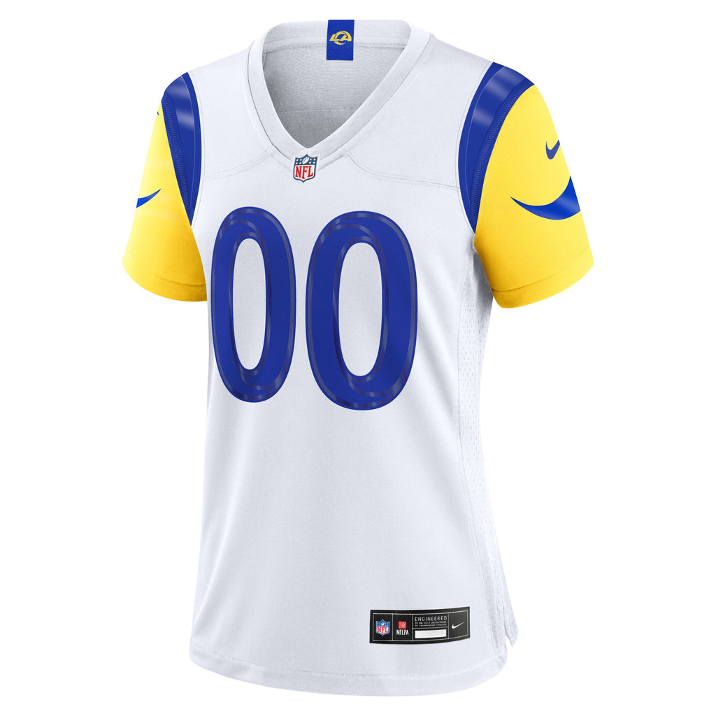 Women's Los Angeles Rams Nike White Custom Game Jersey