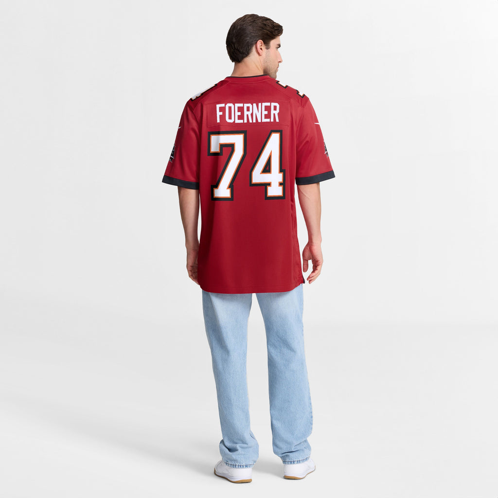 Men's Tampa Bay Buccaneers Marshall Foerner Nike Red Team Game Jersey