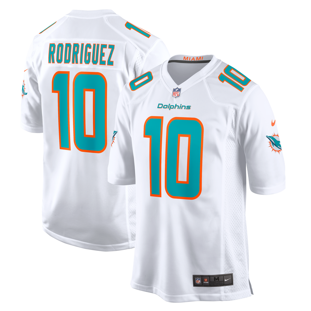 Men's Miami Dolphins Jacob Rodriguez Nike White Game Jersey