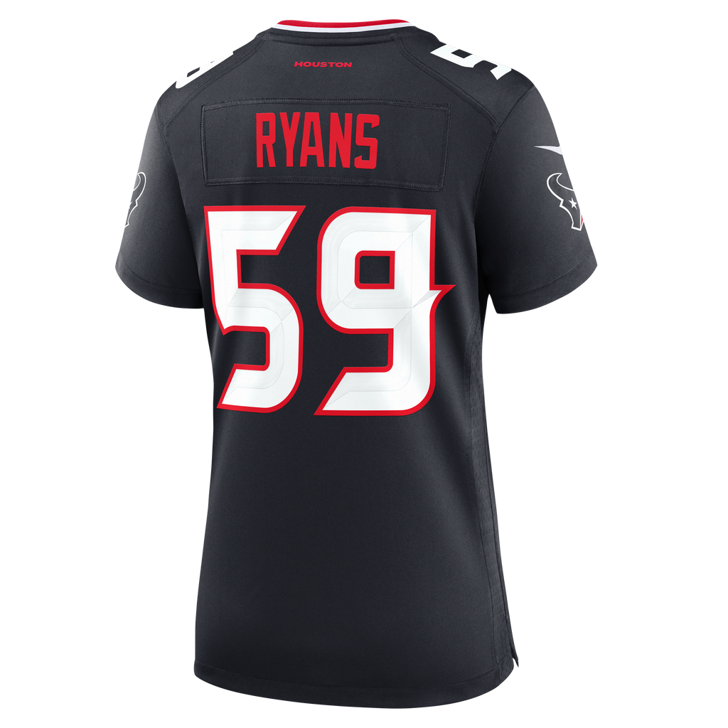 Women's Houston Texans Demeco Ryans Nike Navy Team Retired Game Jersey