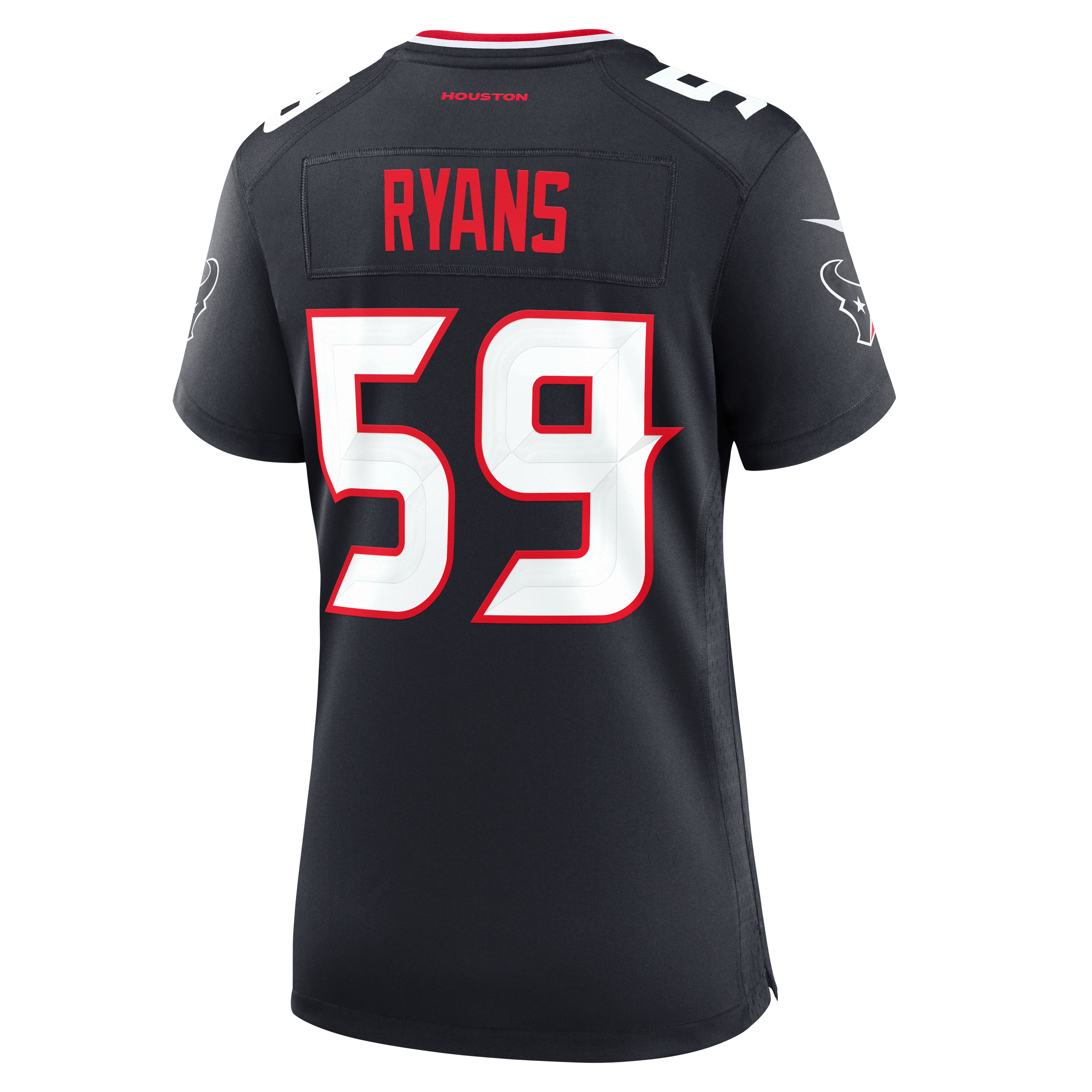 Women's Houston Texans Demeco Ryans Nike Navy Team Retired Game Jersey