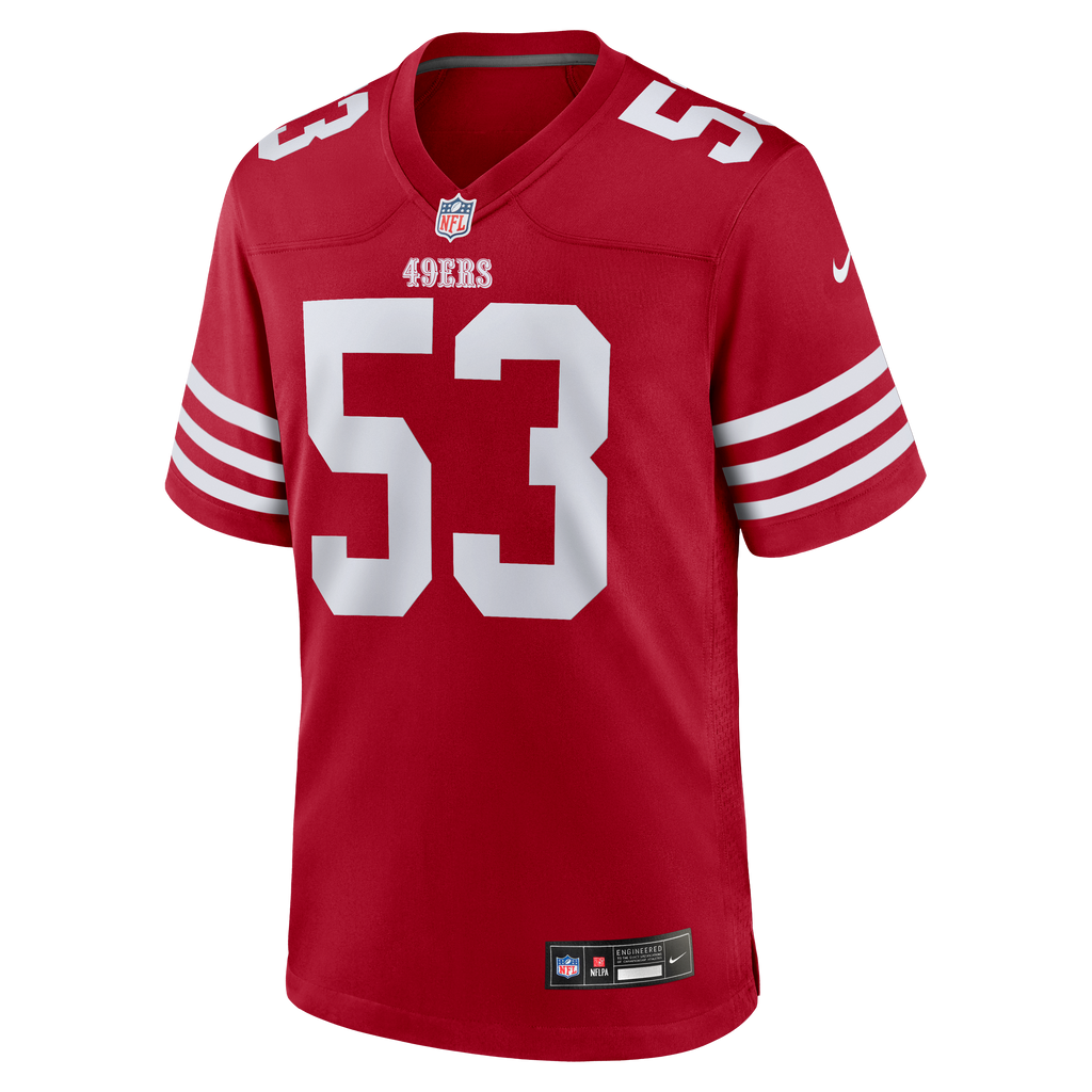 Men's San Francisco 49Ers Jaden Dugger Nike Scarlet Team Game Jersey