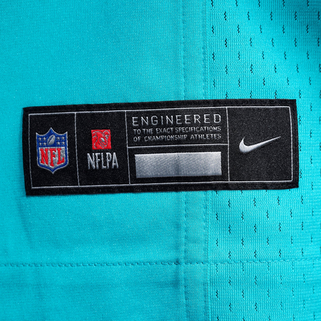 Men's Miami Dolphins Chris Johnson Nike Aqua 2026 Nfl Draft First Round Pick No 27 Team Game Jersey
