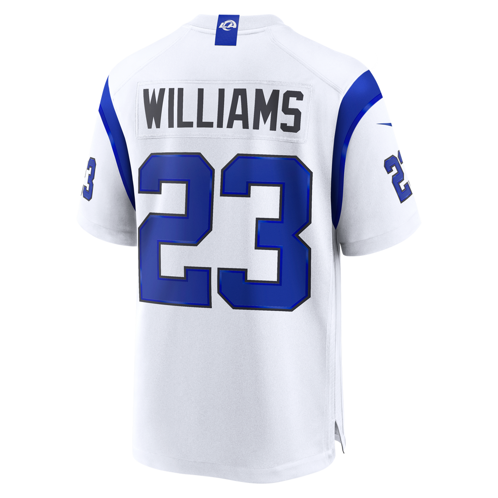 Men's Los Angeles Rams Kyren Williams Nike Fearsome White Game Jersey
