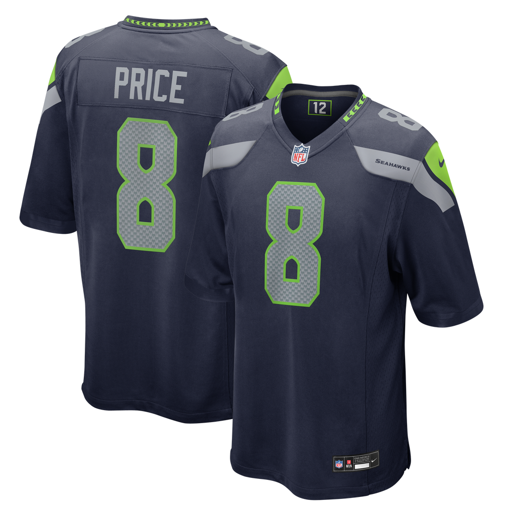 Men's Seattle Seahawks Jadarian Price Nike College Navy 2026 Nfl Draft First Round Pick No 32 Team Game Jersey