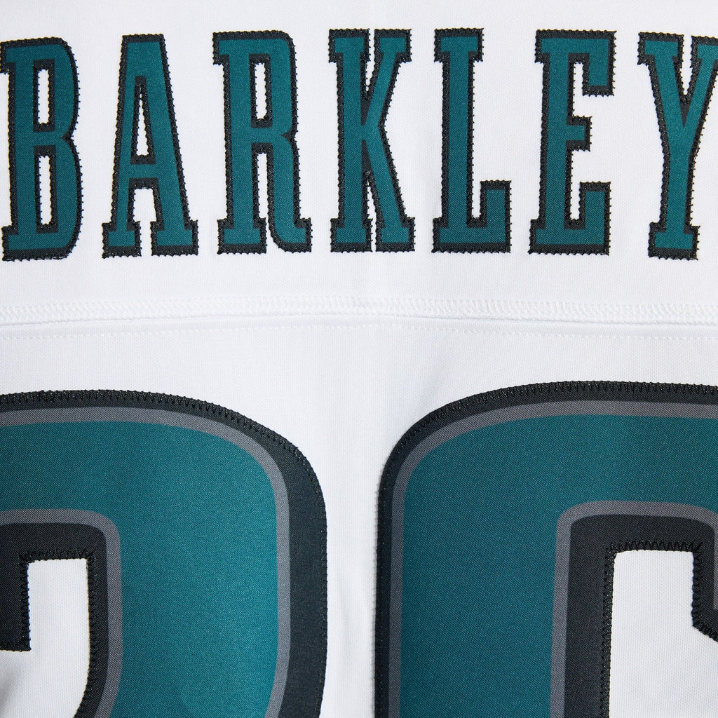 Men's Philadelphia Eagles Saquon Barkley Nike White Vapor Fuse Stitched Limited Jersey