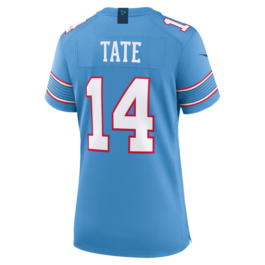 Women's Tennessee Titans Carnell Tate Nike Light Blue Team Game Jersey