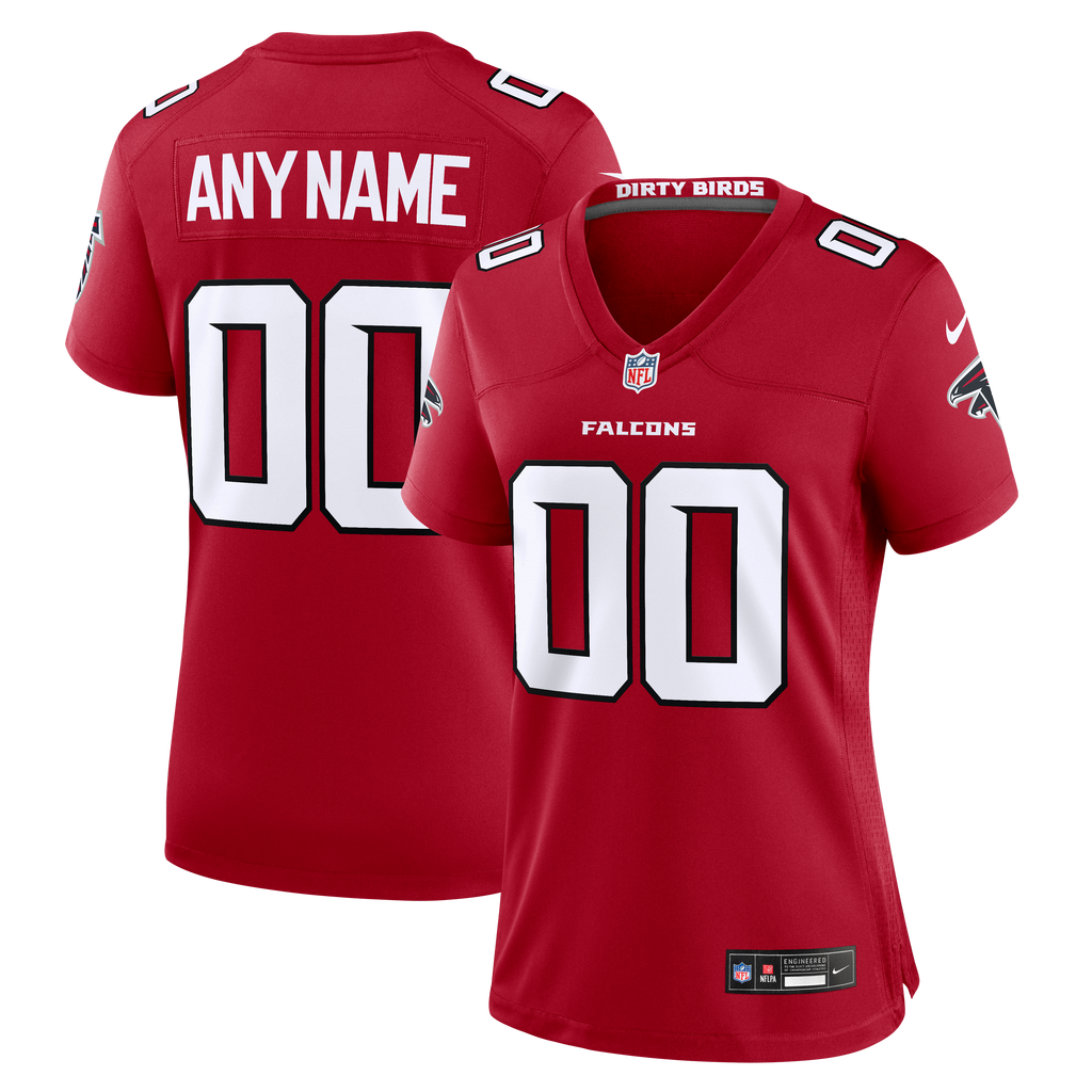 Women's Atlanta Falcons Nike Red Custom Game Jersey
