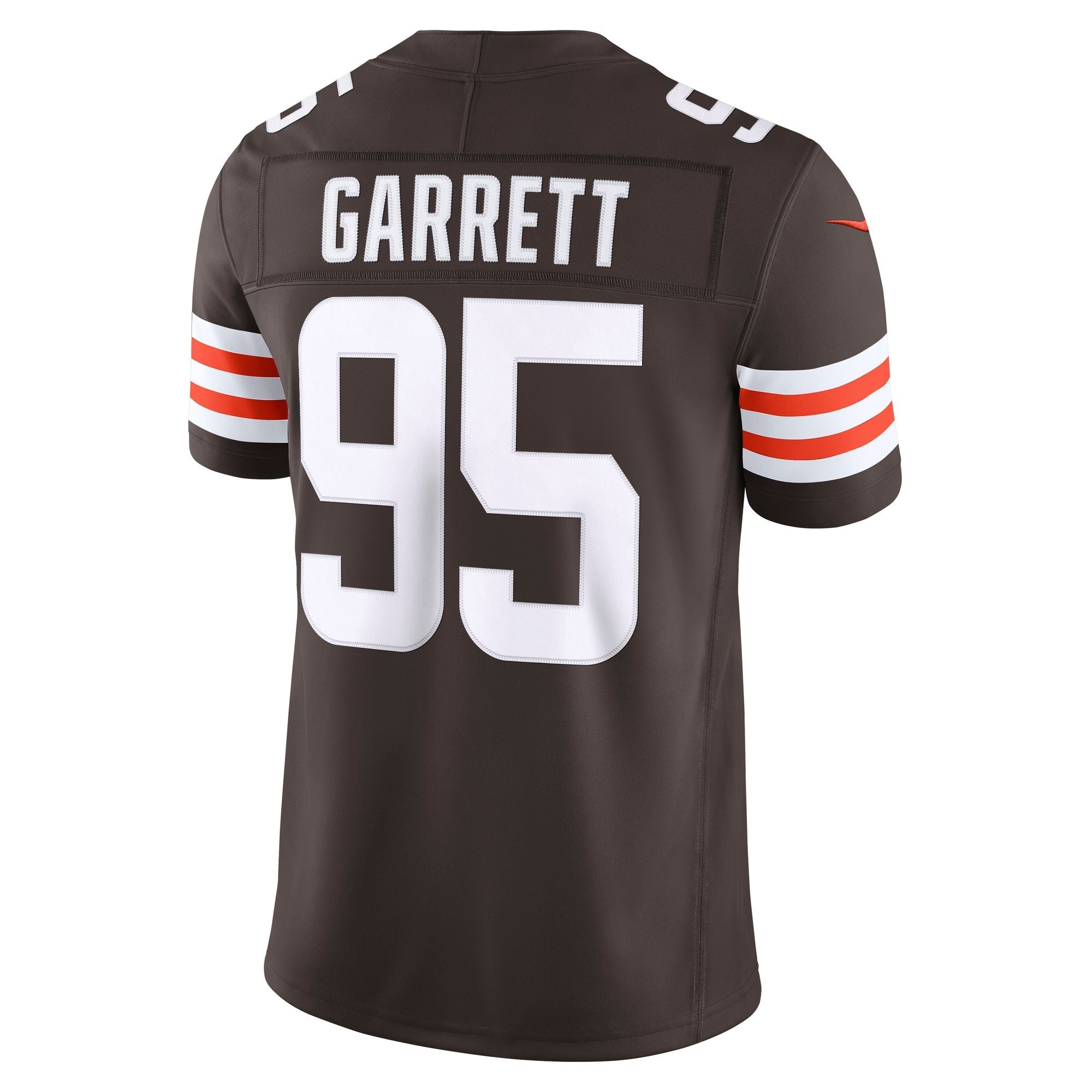 Men's Cleveland Browns Myles Garrett Nike Brown Team Vapor Fuse Stitched Limited Jersey