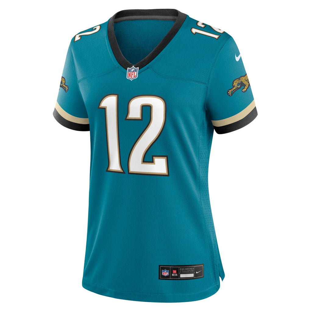 Women's Jacksonville Jaguars Travis Hunter Nike Teal Alternate 2 Prowler Throwback Game Jersey