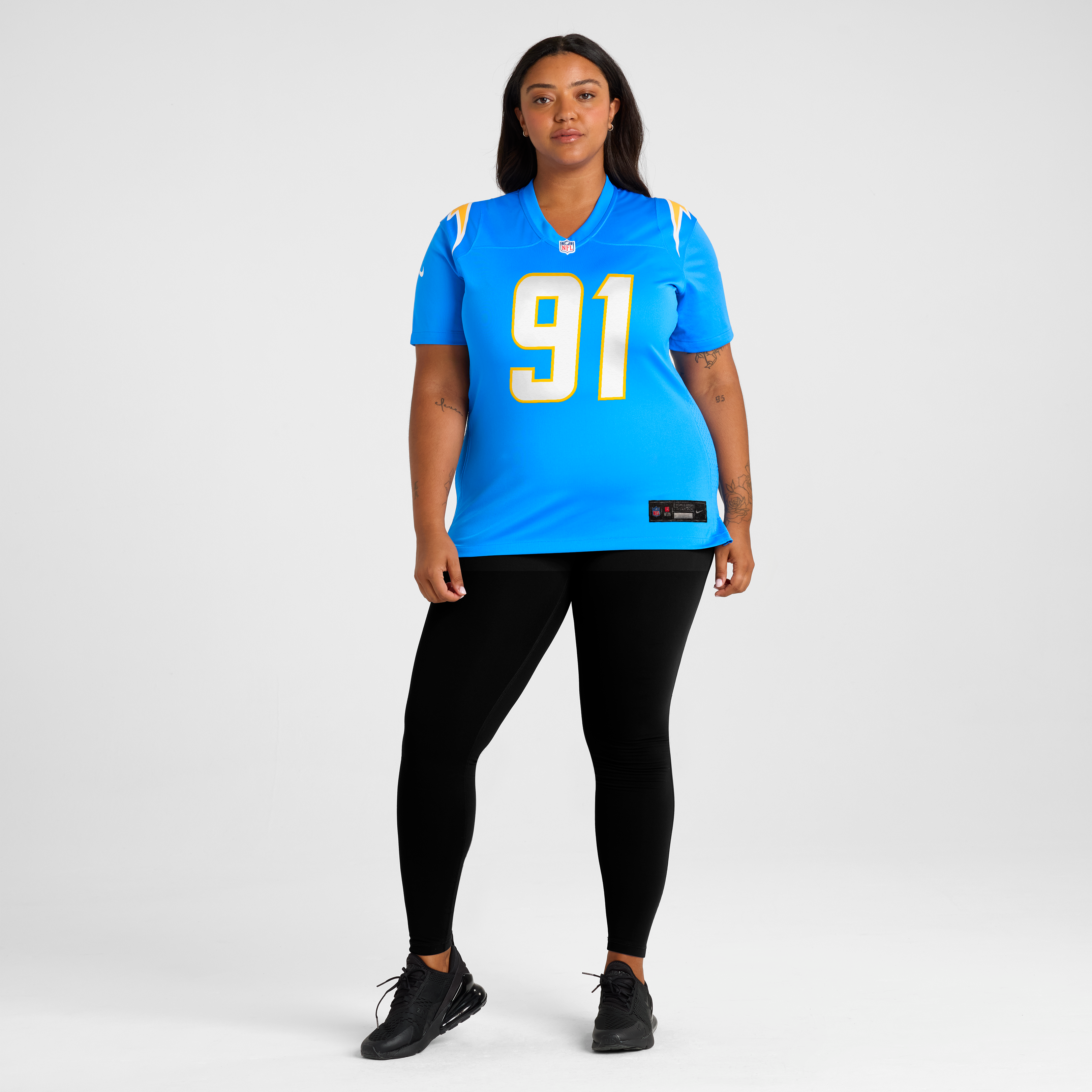Women's Los Angeles Chargers Nick Barrett Nike Powder Blue Team Game Jersey