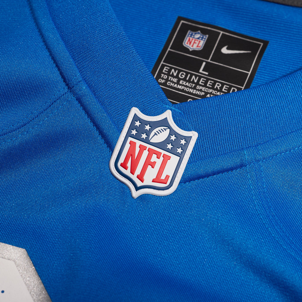 Men's Detroit Lions Blake Miller Nike Blue 2026 Nfl Draft First Round Pick No 17 Team Game Jersey
