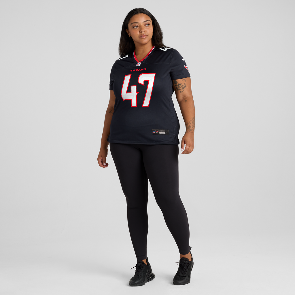 Women's Houston Texans Louis Hansen Nike Navy Team Game Jersey