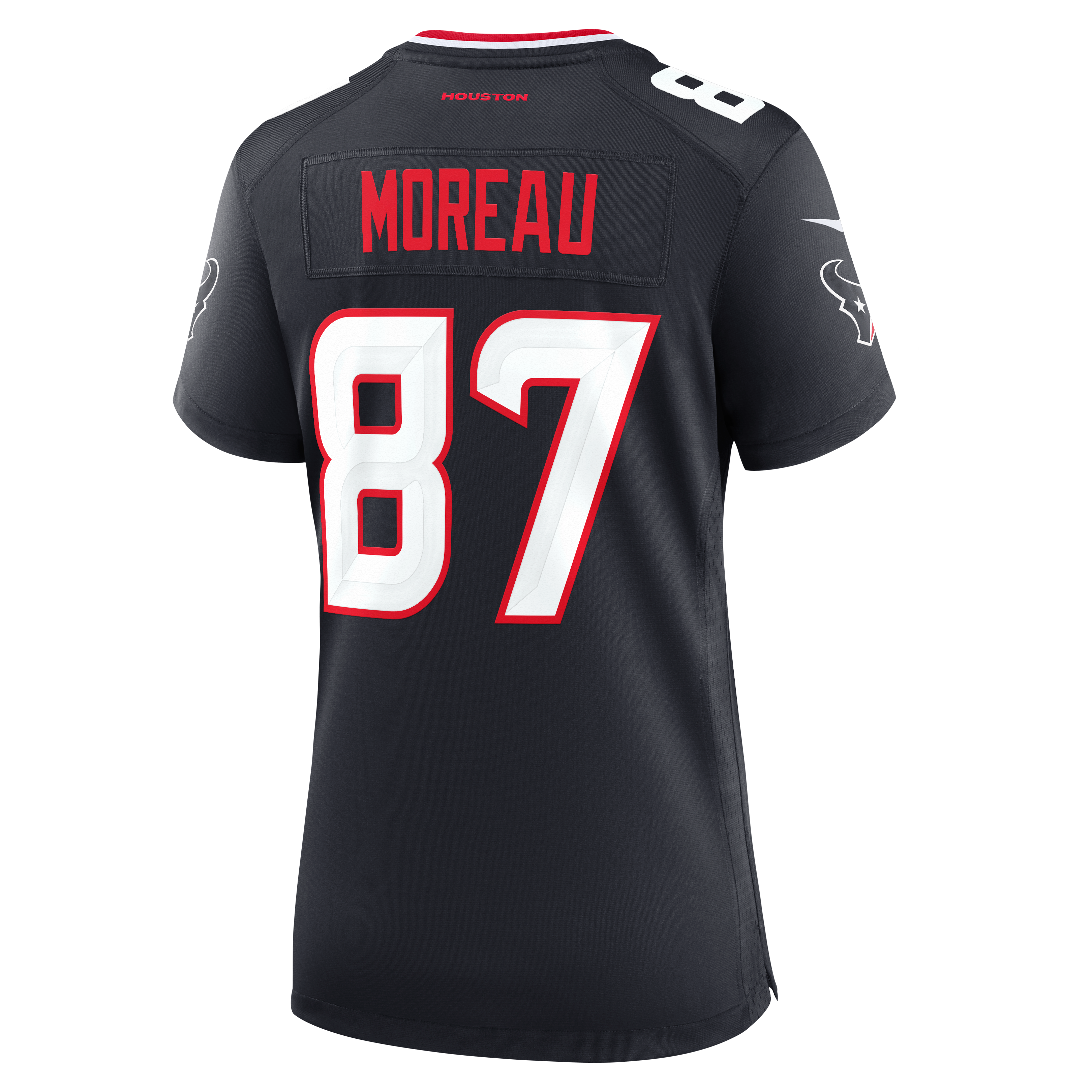 Women's Houston Texans Foster Moreau Nike Navy Team Game Jersey