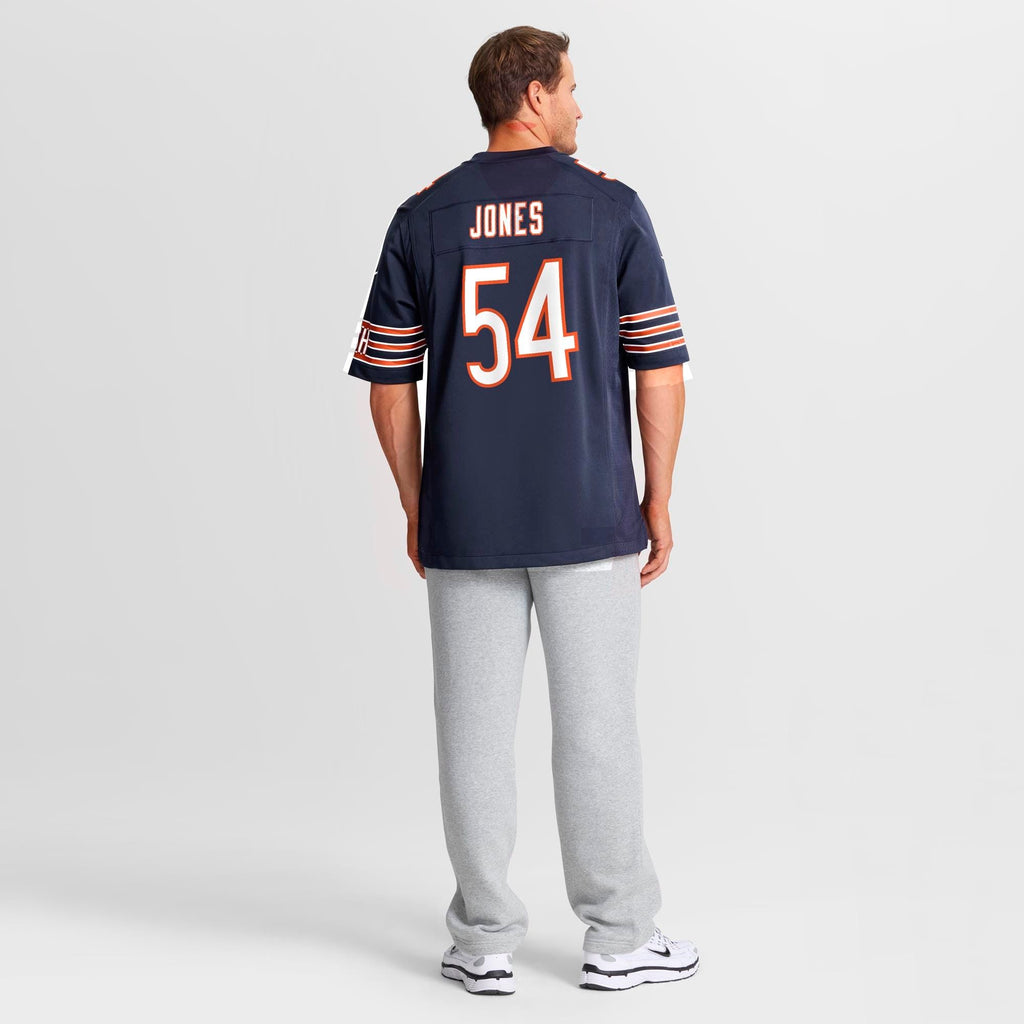 Men's Chicago Bears Logan Jones Nike Navy Team Game Jersey