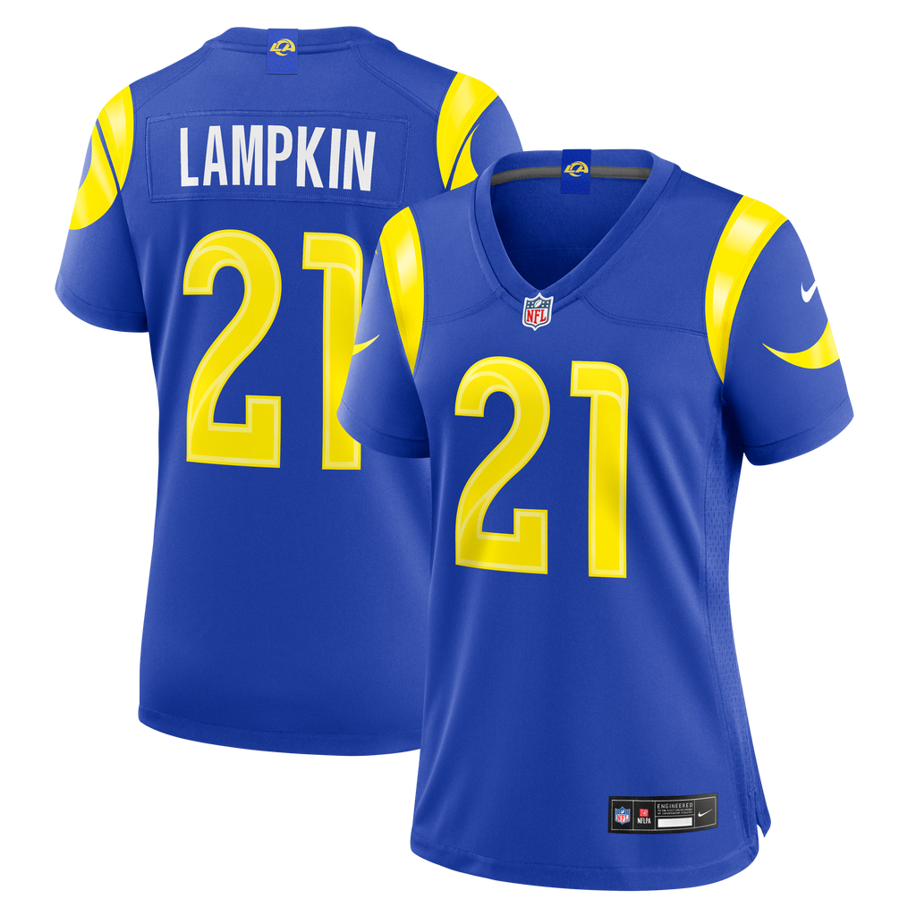 Women's Los Angeles Rams Cam Lampkin Nike Royal Team Game Jersey
