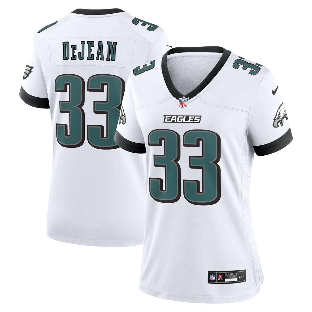 Women's Philadelphia Eagles Cooper Dejean Nike White Game Jersey