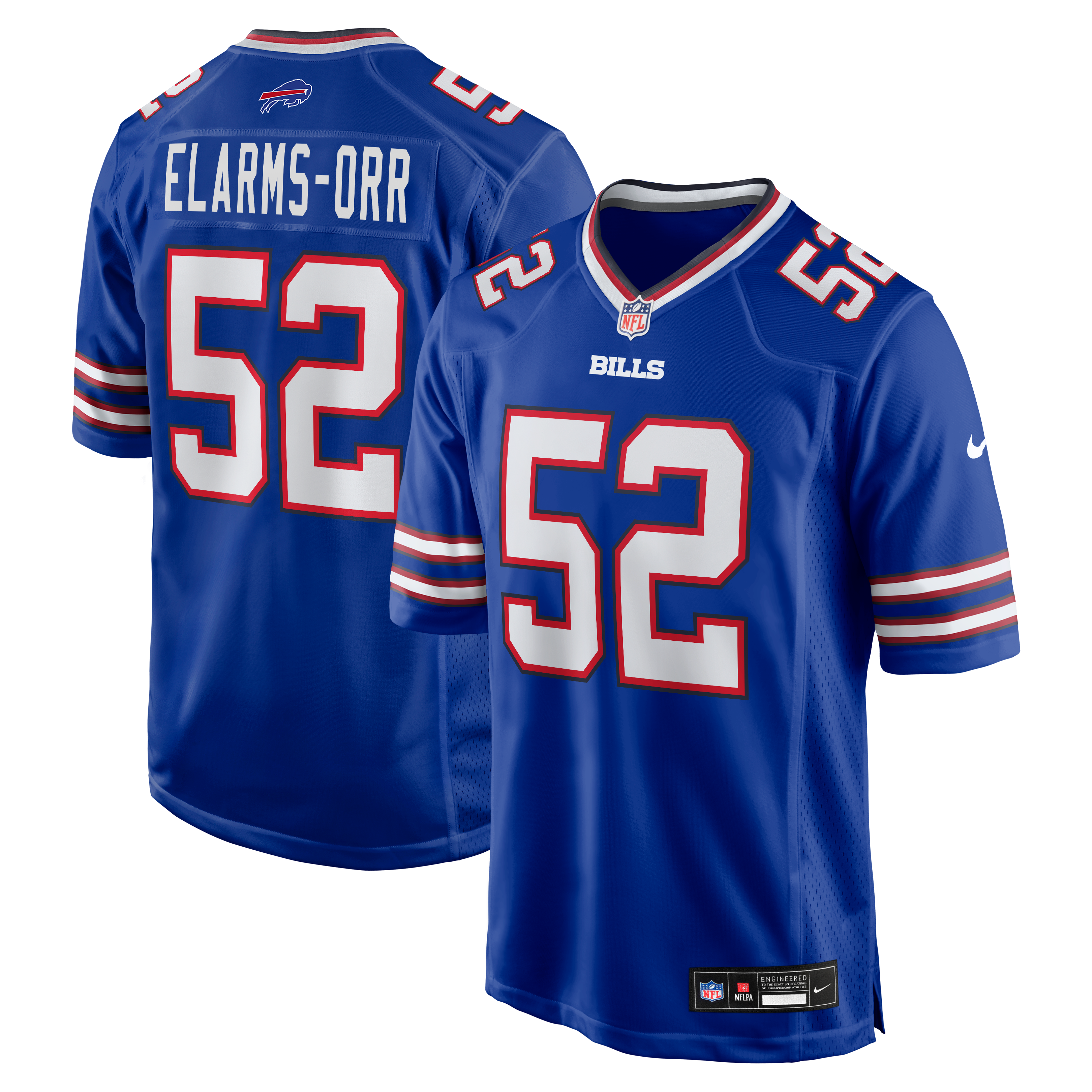 Men's Buffalo Bills Kaleb Elarms Orr Nike Royal Team Game Jersey