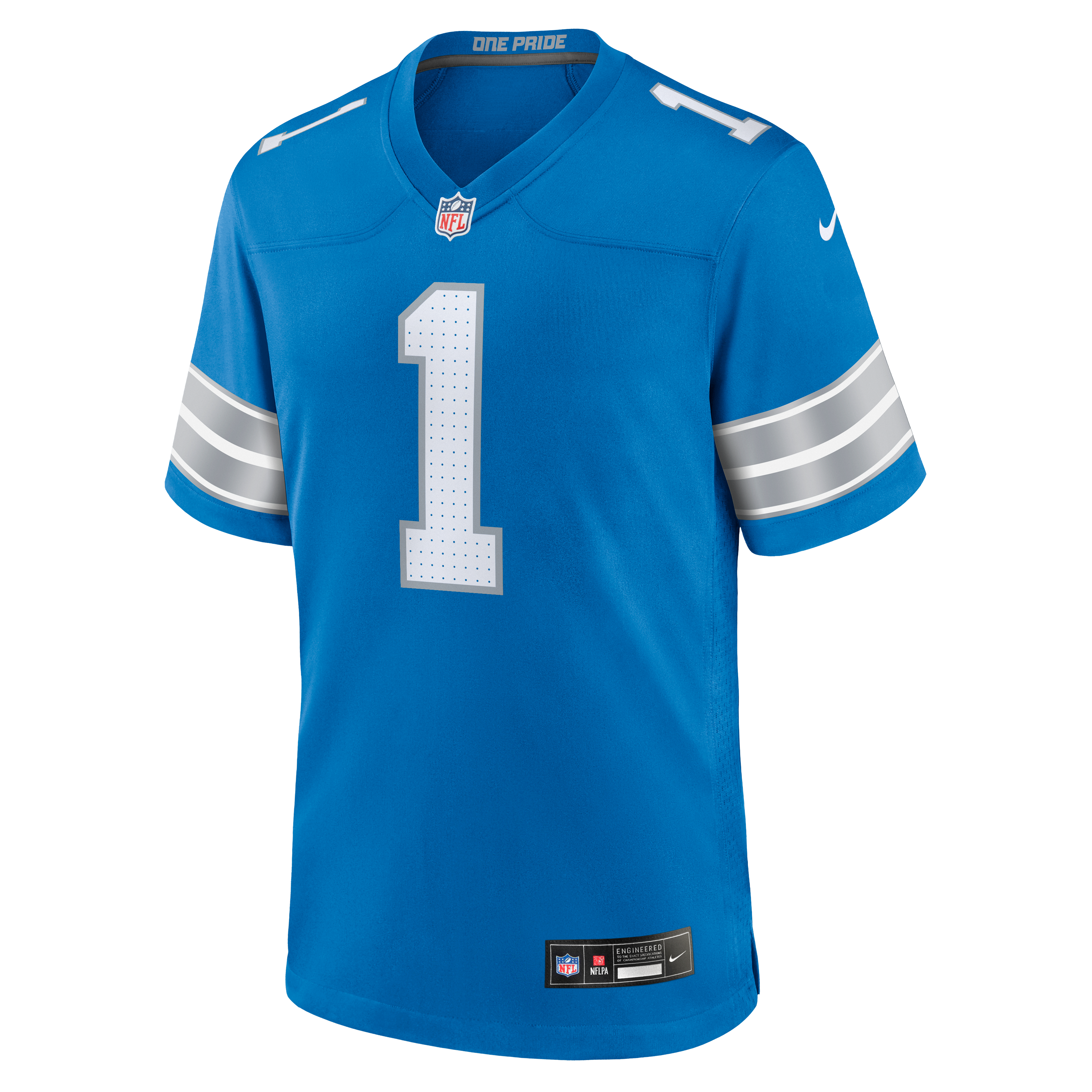 Men's Detroit Lions Blake Miller Nike Blue 2026 Nfl Draft First Round Pick No 17 Team Game Jersey