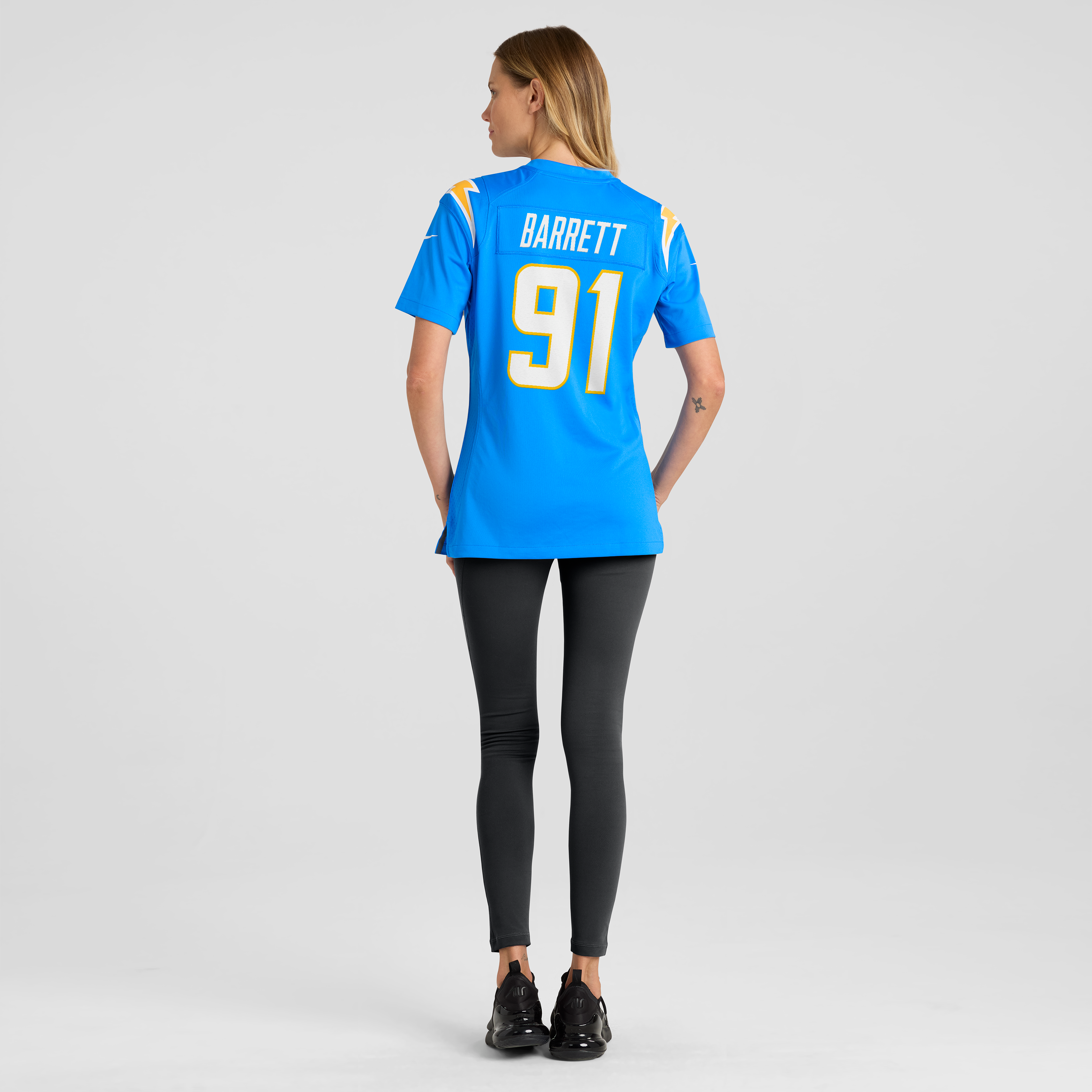 Women's Los Angeles Chargers Nick Barrett Nike Powder Blue Team Game Jersey
