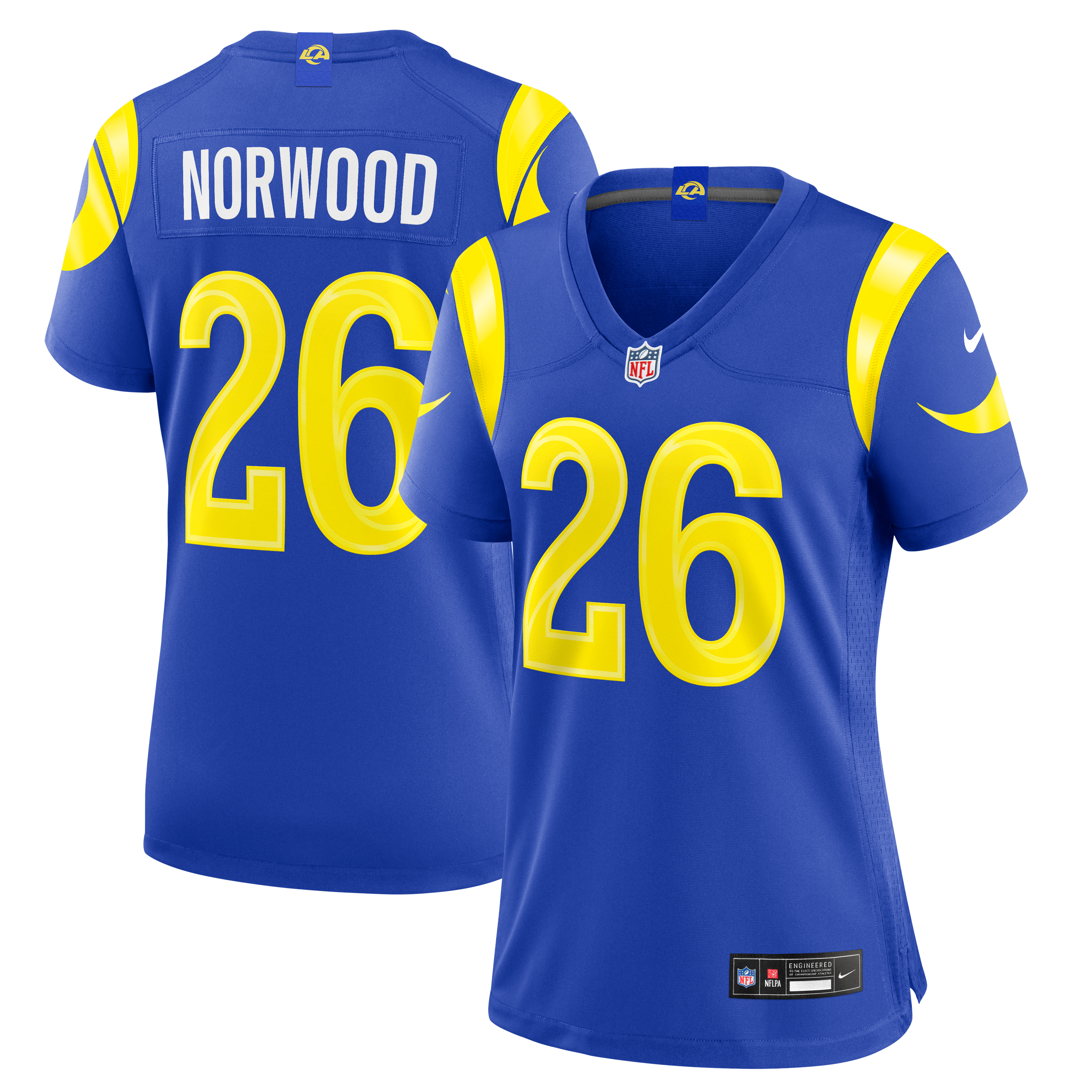 Women's Los Angeles Rams Drey Norwood Nike Royal Team Game Jersey