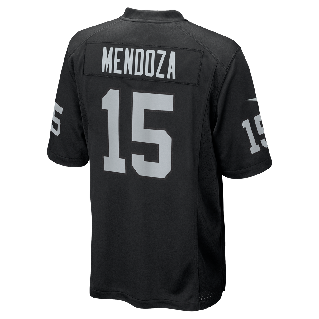 Men's Las Vegas Raiders Fernando Mendoza Nike Black 2026 Nfl Draft First Round Pick No 1 Team Game Jersey