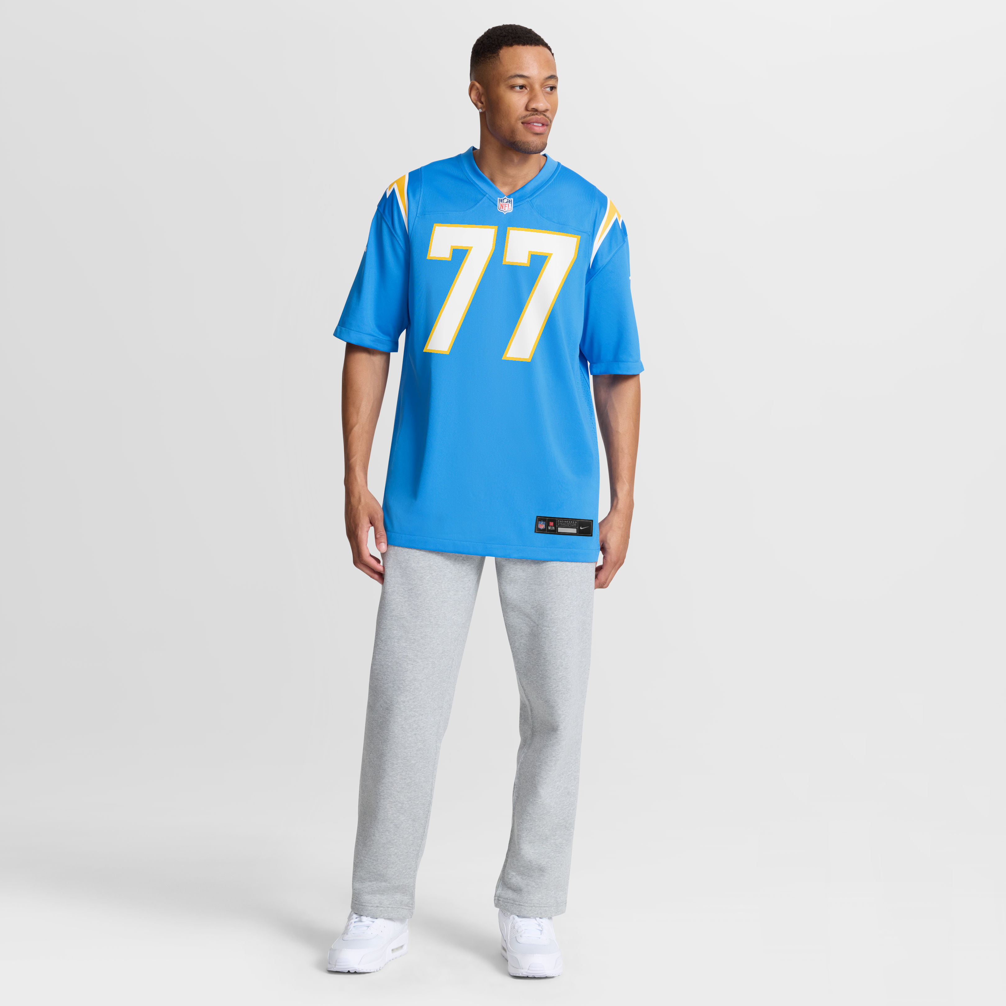 Men's Los Angeles Chargers Travis Burke Nike Powder Blue Team Game Jersey