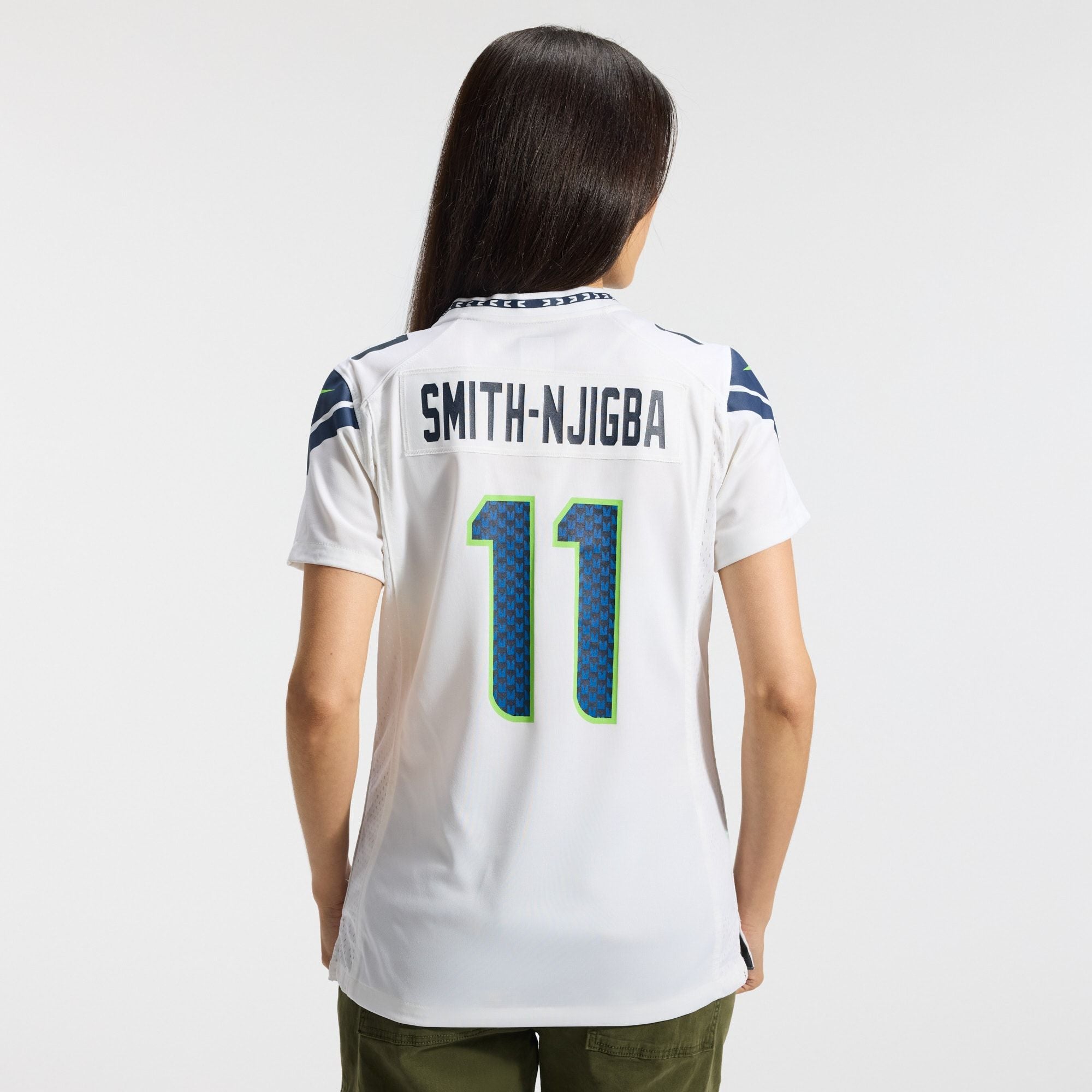 Women's Seattle Seahawks Jaxon Smith Njigba Nike White Game Jersey