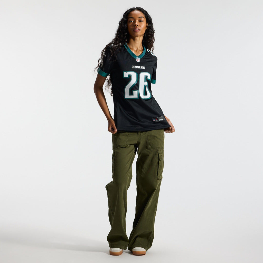 Women's Philadelphia Eagles Saquon Barkley Nike Black Alternate Game Jersey