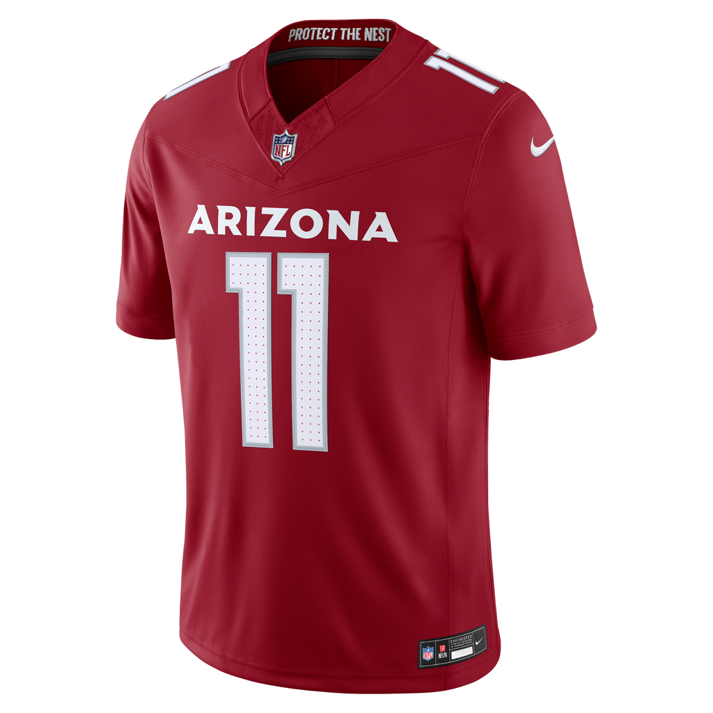 Men's Arizona Cardinals Larry Fitzgerald Nike Cardinal Vapor Fuse Stitched Retired Limited Jersey