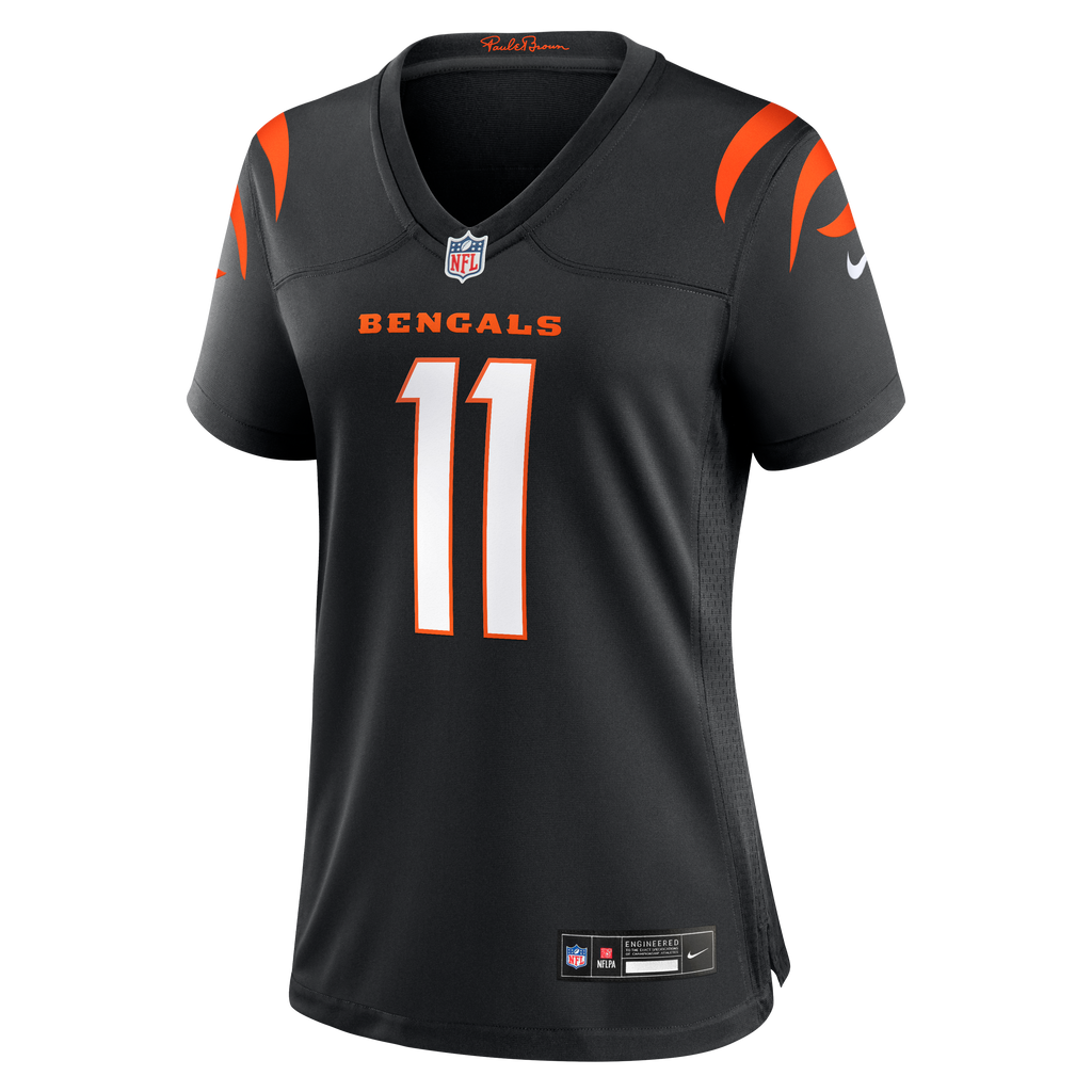 Women's Cincinnati Bengals Josh Johnson Nike Black Team Game Jersey