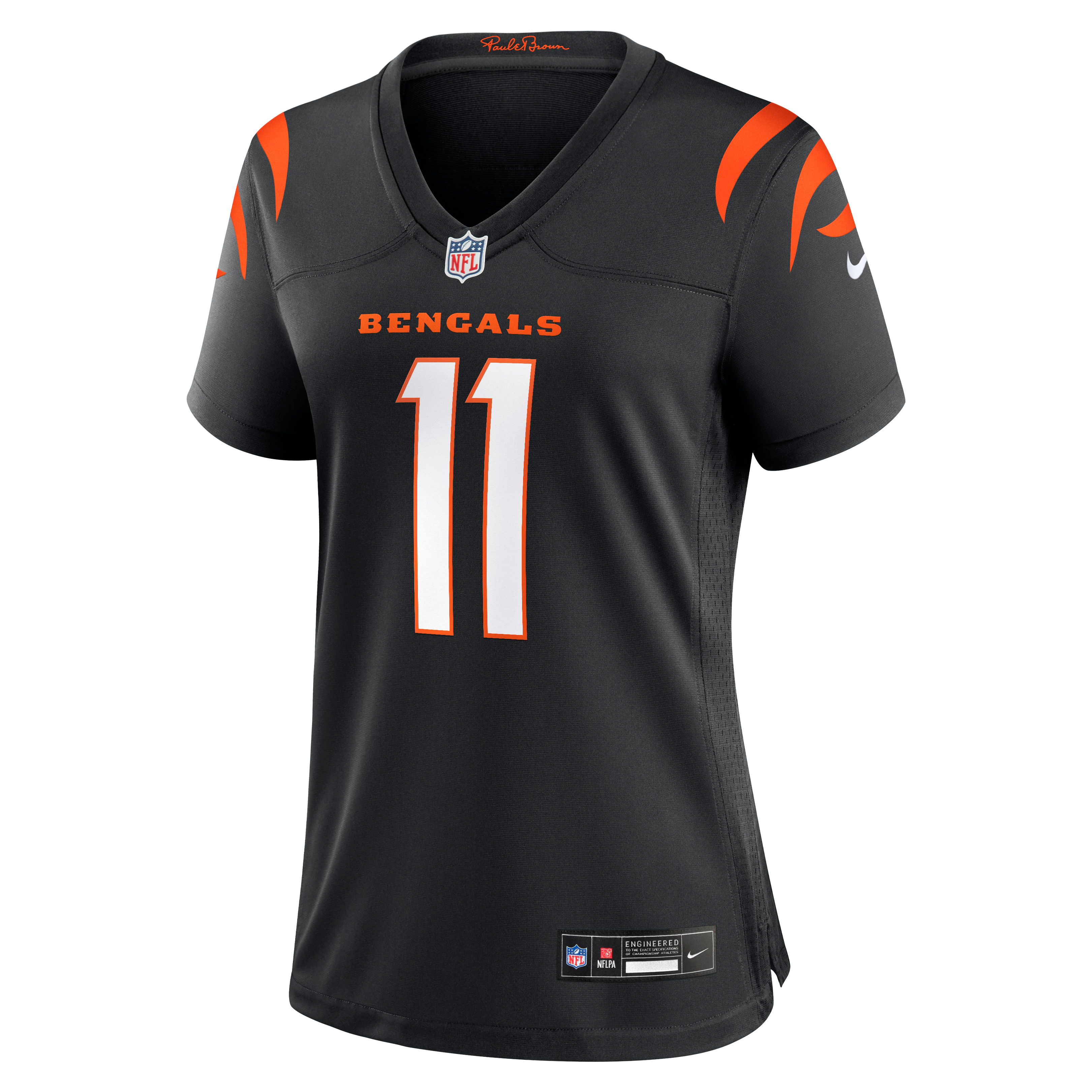 Women's Cincinnati Bengals Josh Johnson Nike Black Team Game Jersey