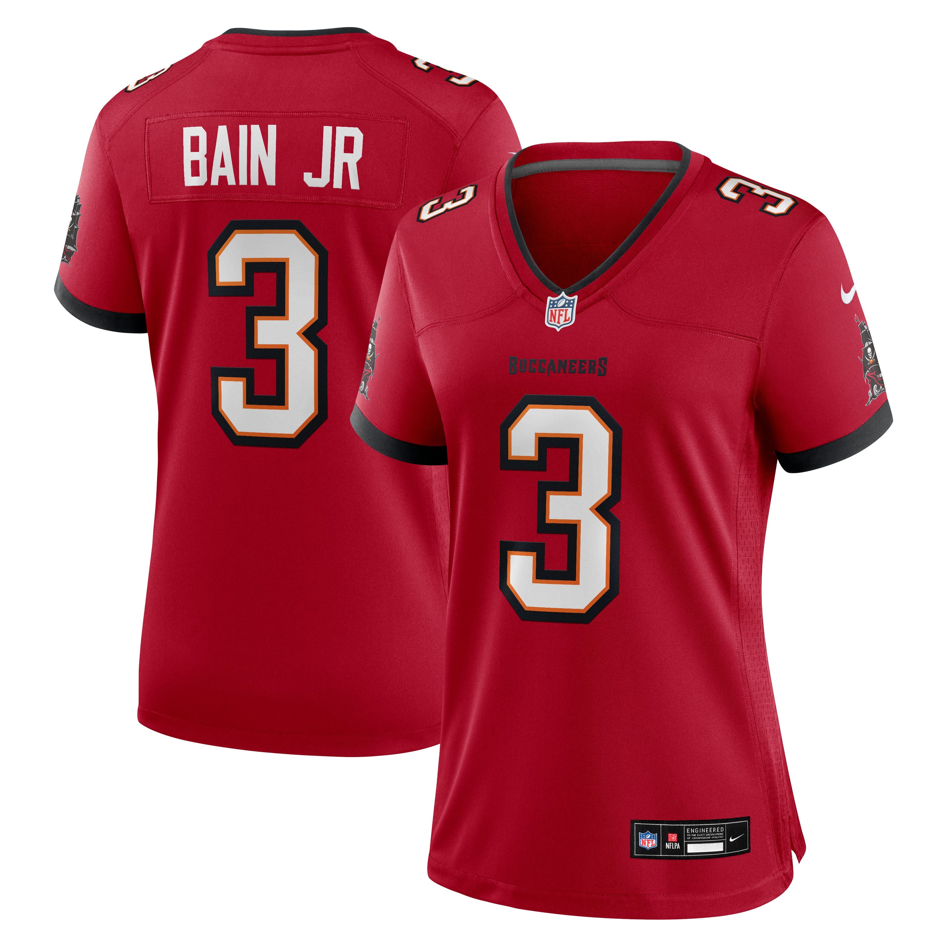 Women's Tampa Bay Buccaneers Rueben Bain Jr Nike Red Game Jersey