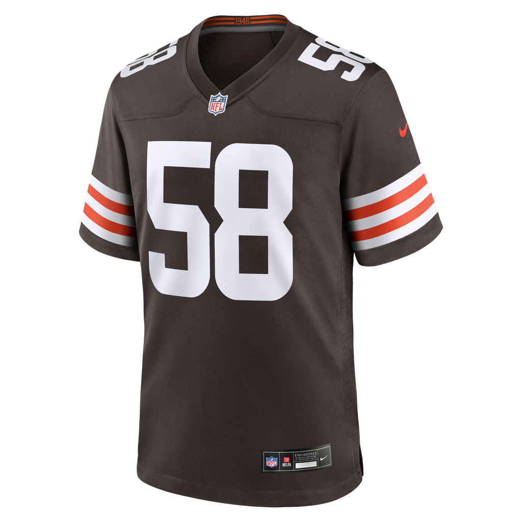 Men's Cleveland Browns Austin Barber Nike Brown Team Game Jersey