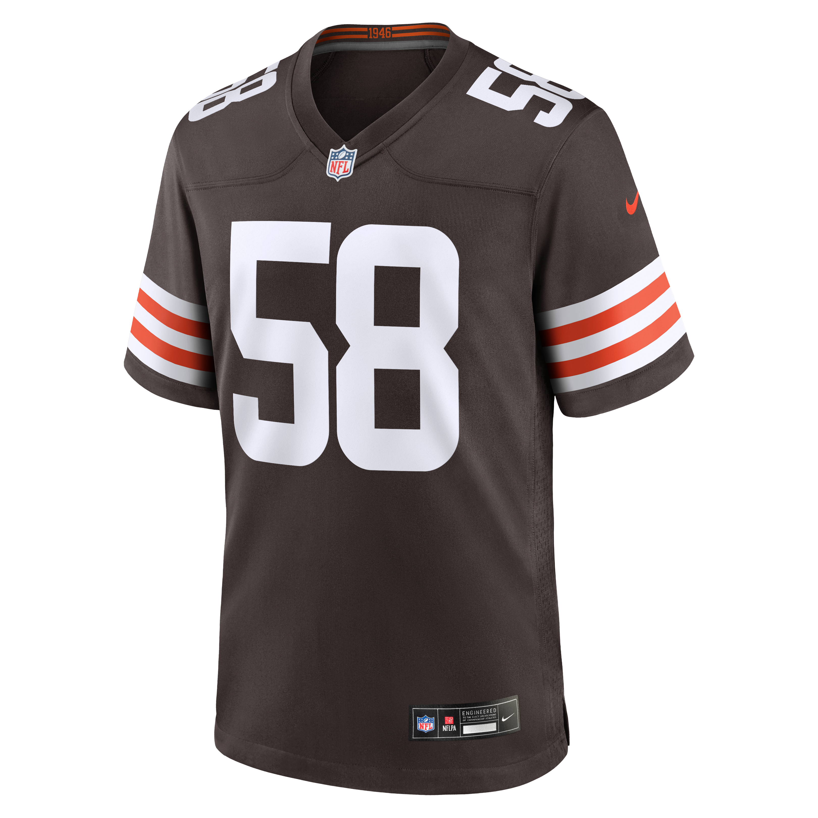 Men's Cleveland Browns Austin Barber Nike Brown Team Game Jersey
