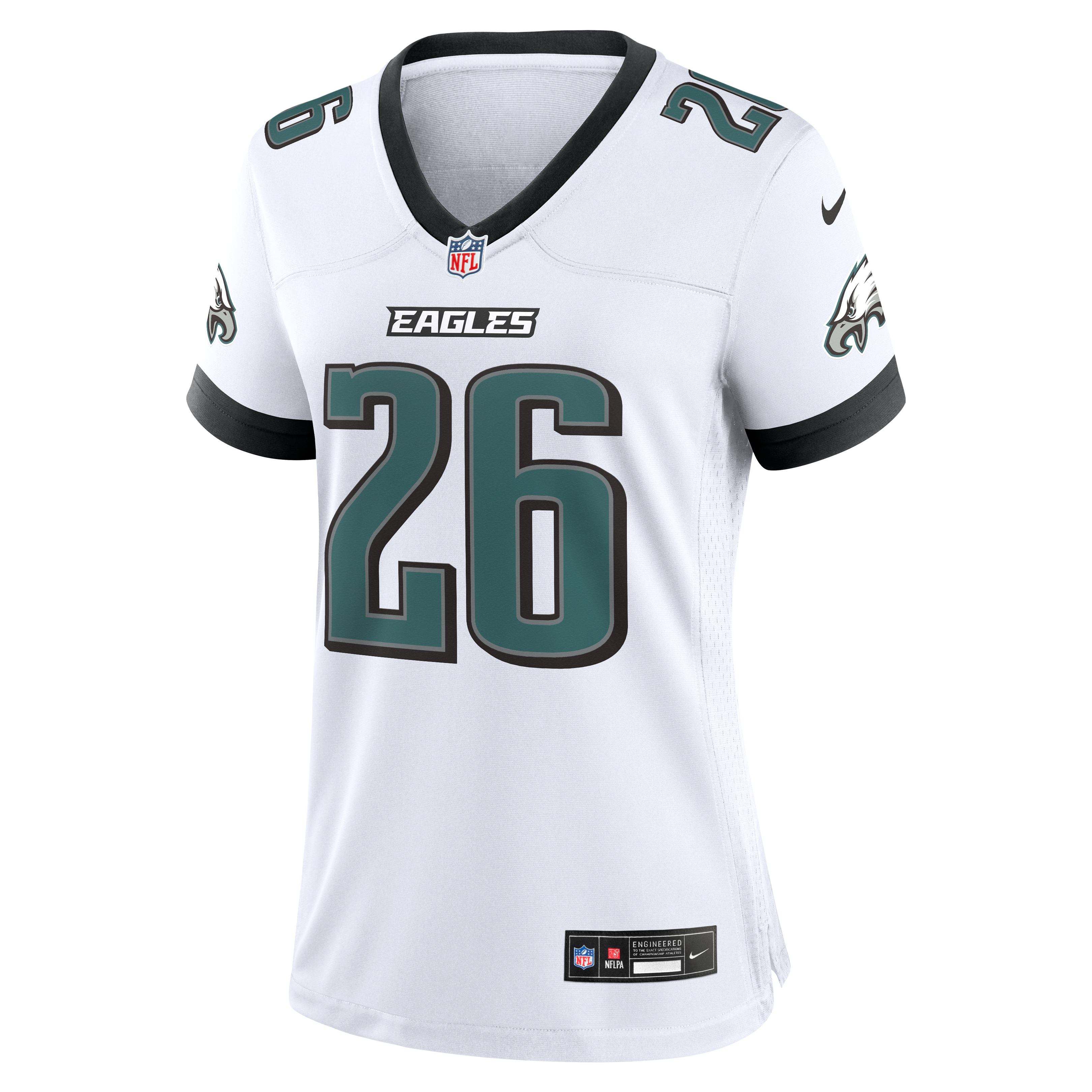 Women's Philadelphia Eagles Saquon Barkley Nike White Game Jersey