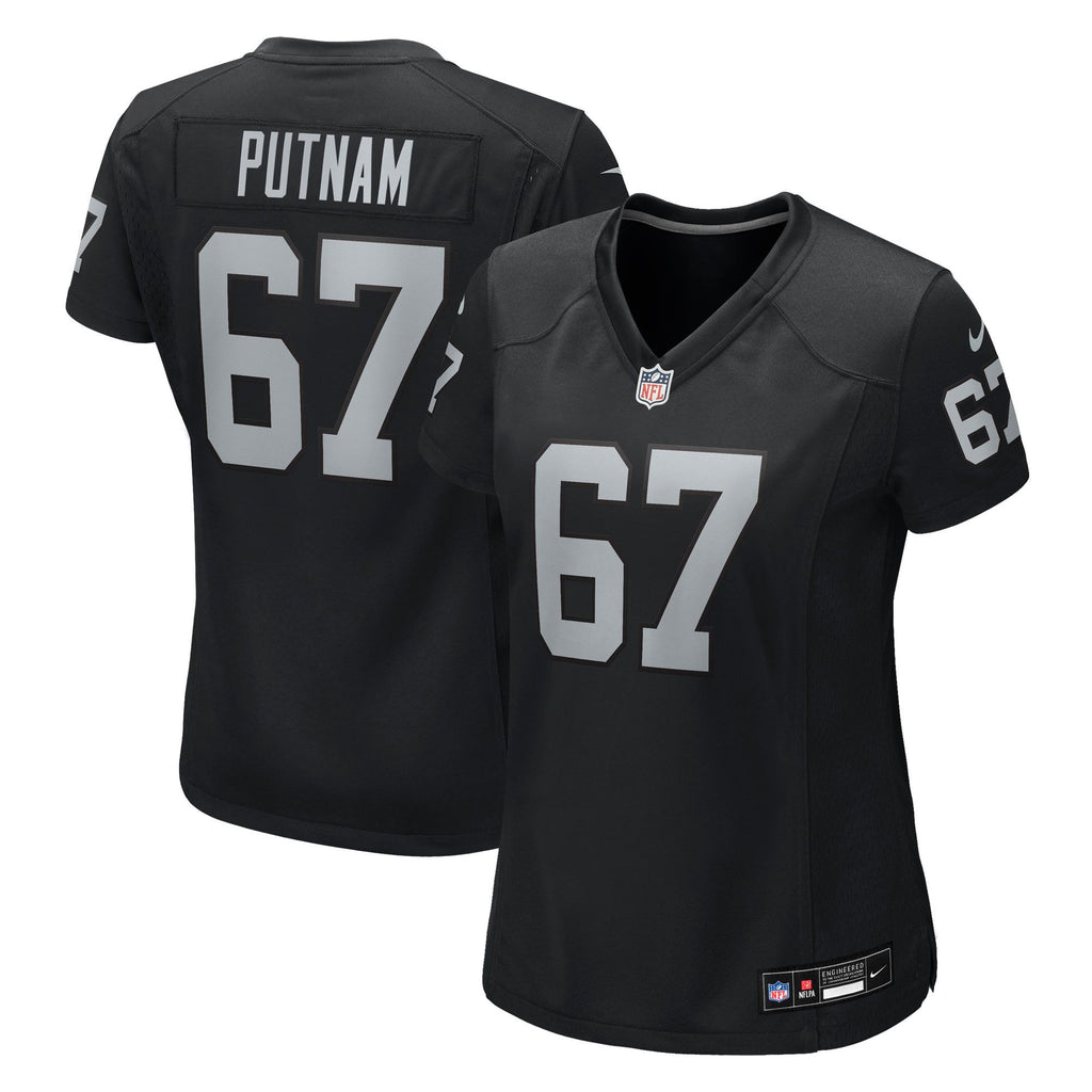 Women's Las Vegas Raiders Will Putnam Nike Black Team Game Jersey
