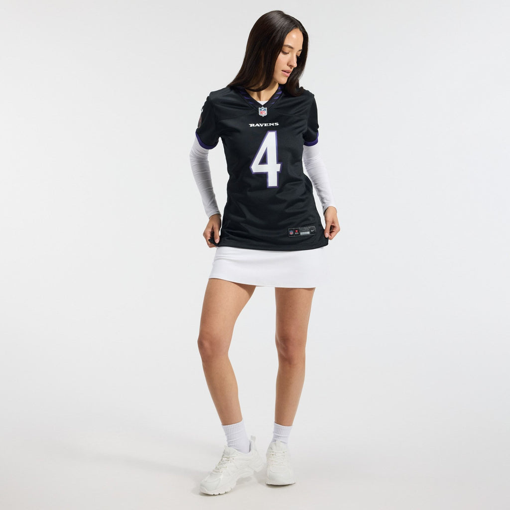 Women's Baltimore Ravens Zay Flowers Nike Black Alternate Game Jersey